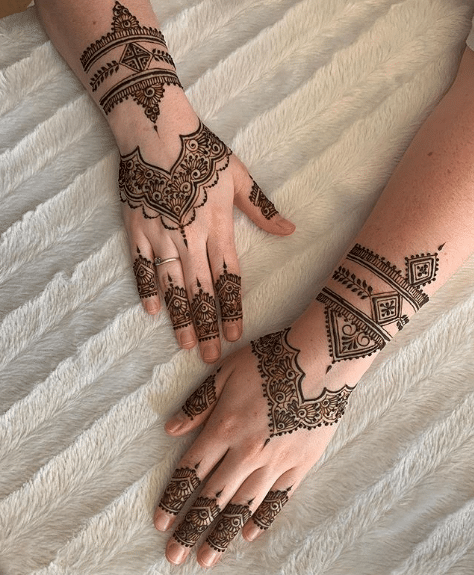 3نقش حناء هندي
