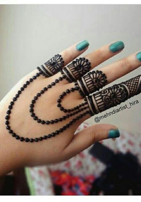نقش حناء بسيط2
