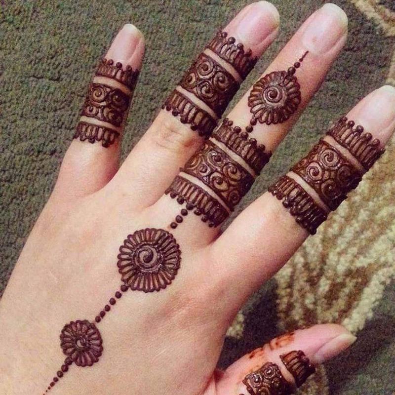 4نقش حناء خليجي اماراتي