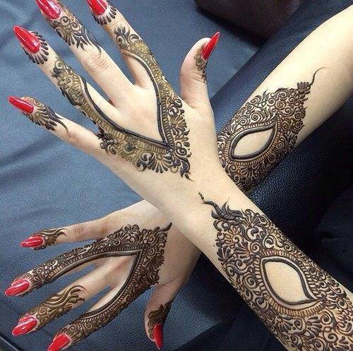 1نقش حناء اماراتي أصابع