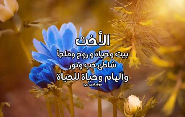 رسالة الى أختي الغالية رسالة حب لاختي في الله