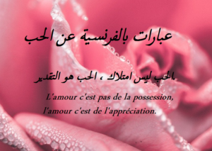 عبارات بالفرنسية عن الحب