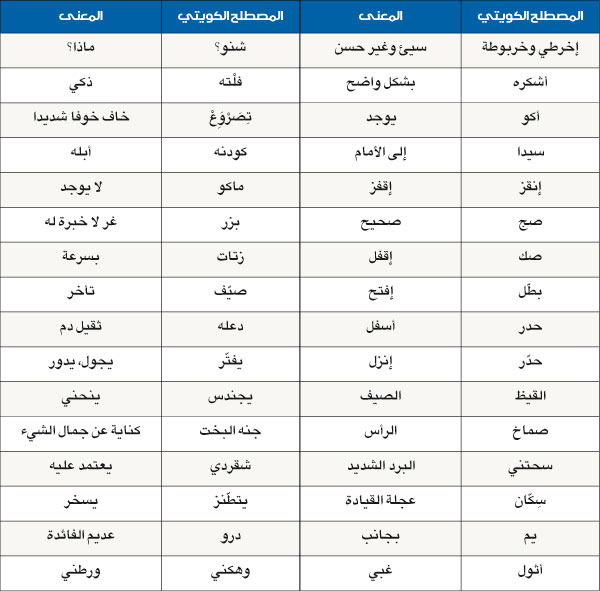  كلمات كويتية 