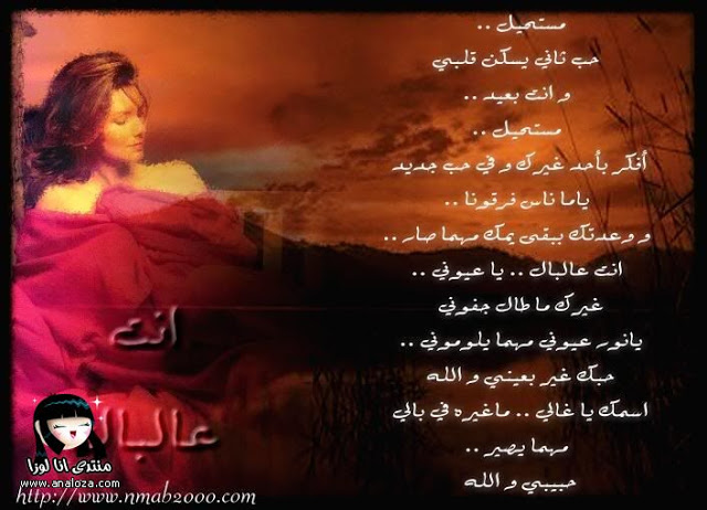 شعر عن الحب والعشق
