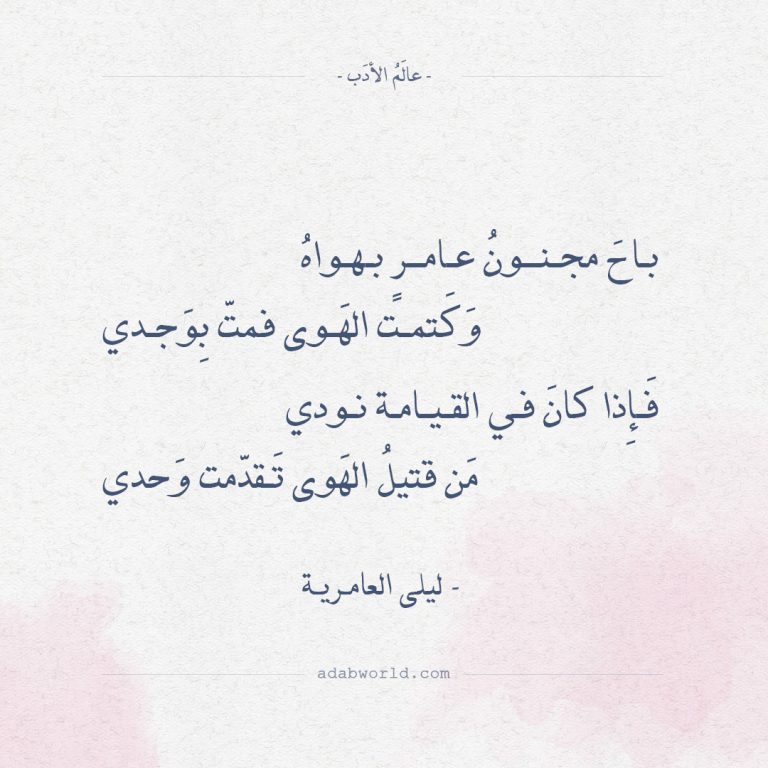 شعر عن العشق المجنون