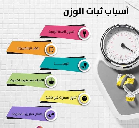 سبب ثبات الوزن