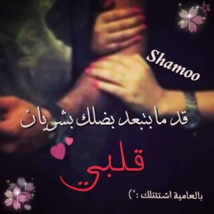 ابيات شعر عن الحب بالعامية