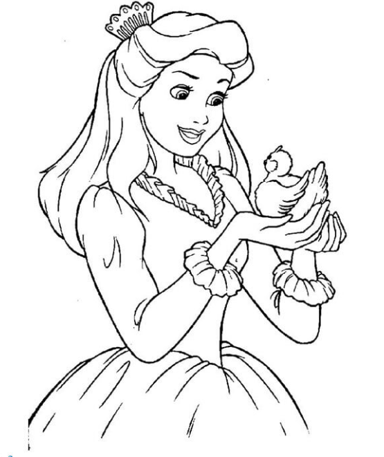 رسومات تلوين للبنات للطباعة 4