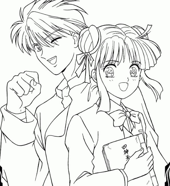 تلوين انمي للطباعة 1
