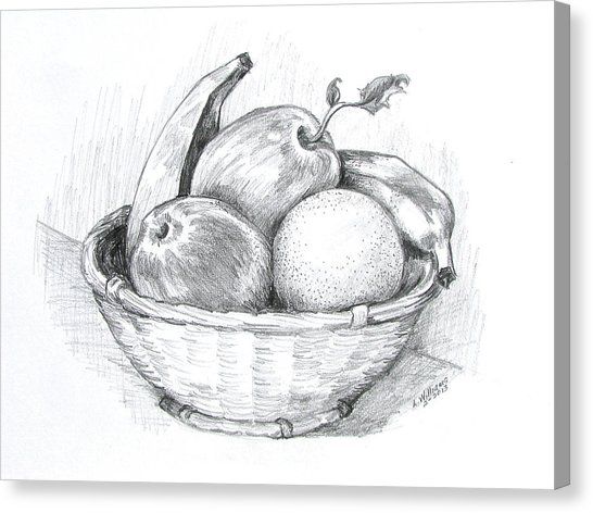 رسم فواكه بالرصاص 1