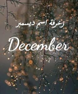 زخرفة اسم ديسمبر