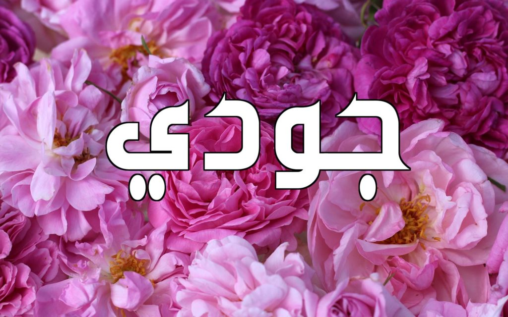 زخرفة إسم جودي بالعربي
