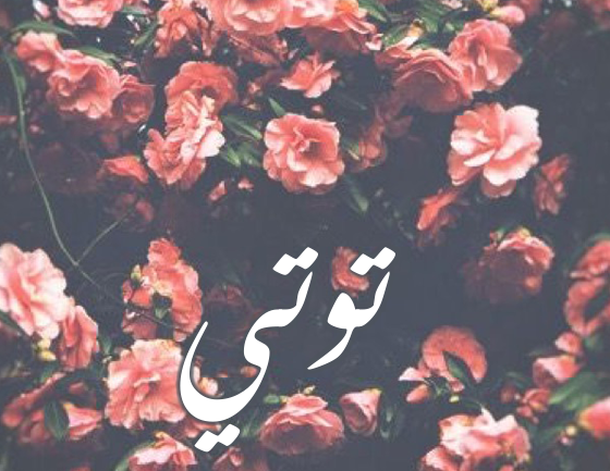 اسم توتي مزخرف2