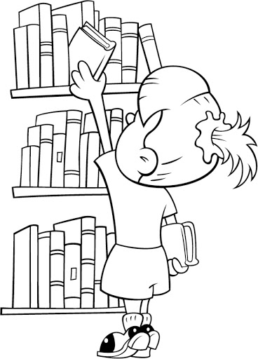 رسومات للتلوين عن المدرسة6