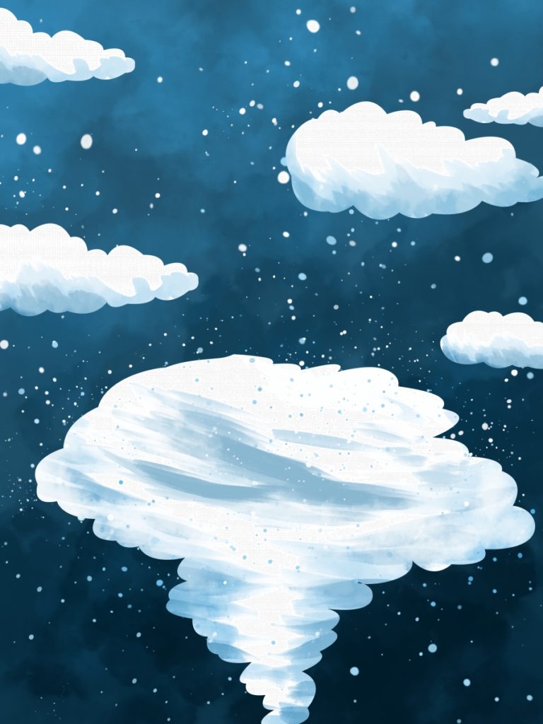 رسم غيوم 1