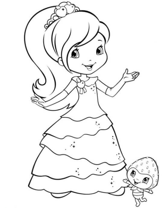 رسومات تلوين للبنات3