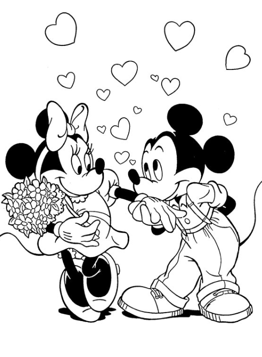 رسومات ميكي ماوس للتلوين 3