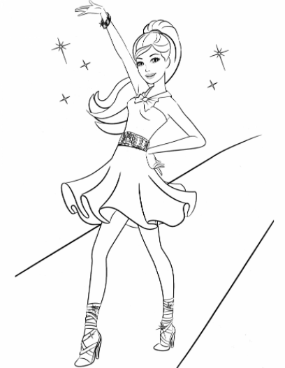 رسومات اطفال باربي 4
