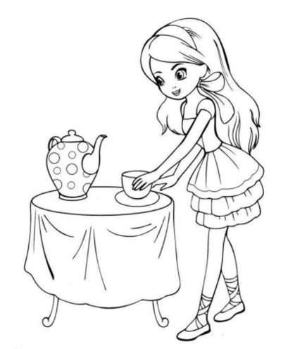 رسومات اطفال باربي 6
