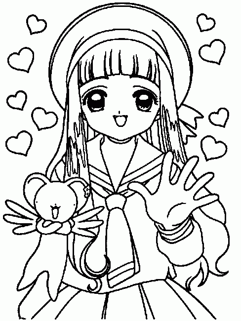 رسومات للتلوين للبنات 5