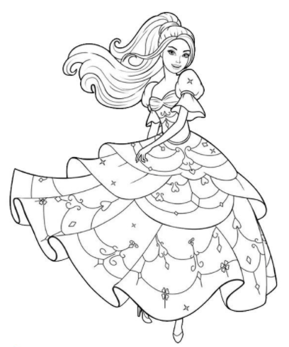 رسومات للتلوين جاهزة للطباعة للبنات 2