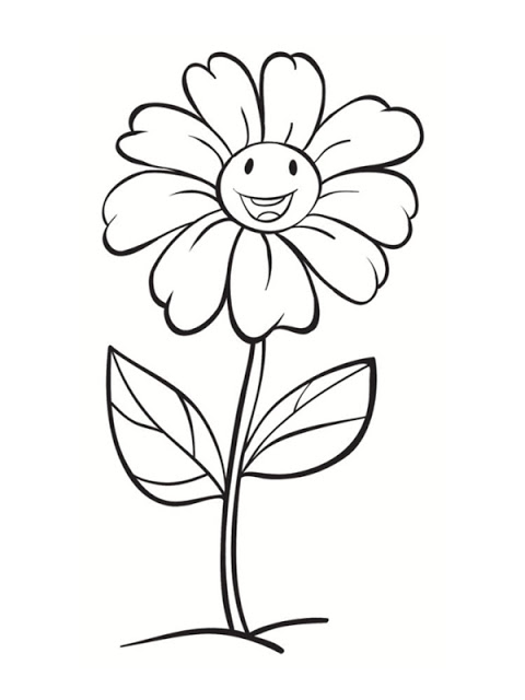 رسومات ورود وفراشات للتلوين 4