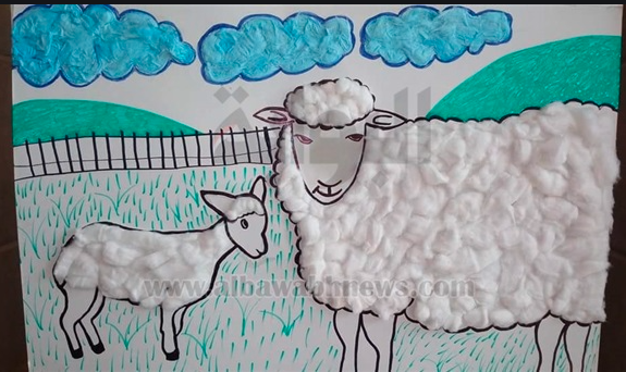 رسمة خروف عيد الأضحي 1