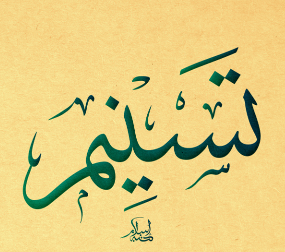 اسم تسنيم بالخط العربي1
