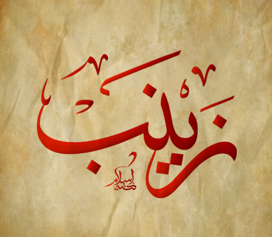 زخرفة اسم زينب