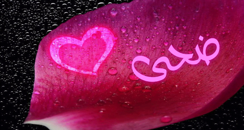زخرفة إسم ضحى بالعربي