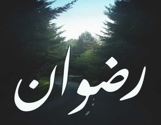 زخرفة اسم رضوان 