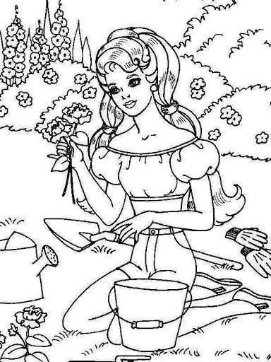 رسومات للتلوين جاهزة للطباعة للبنات 6