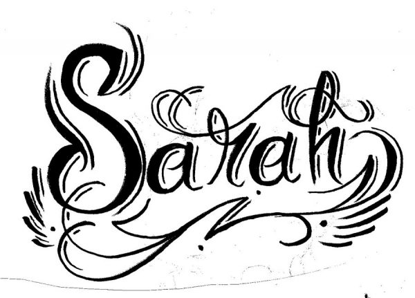 زخرفة اسم ساره- اسم سارة بالانجليزي