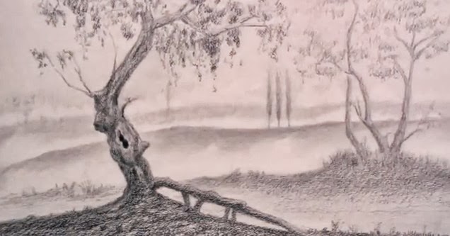 رسم الخريف بالرصاص 3