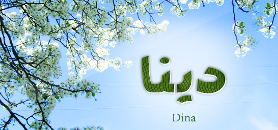 زخرفة اسم دينا