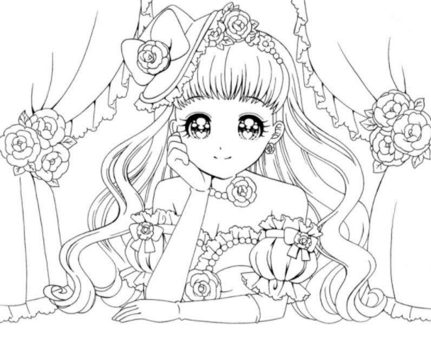 رسومات للتلوين جاهزة للطباعة للبنات 6