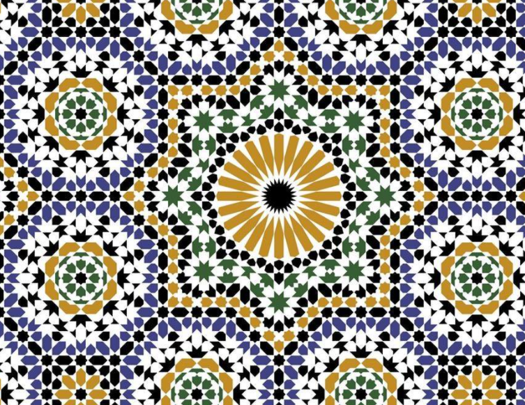 زخرفة تخطيط القلب- زخرفة4