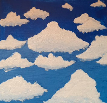 رسم غيوم 4