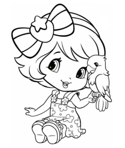 رسومات تلوين للبنات للطباعة 5