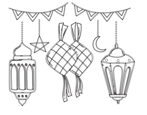تلوين فانوس رمضان للاطفال 4