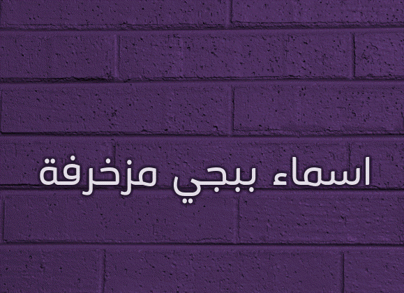 اسماء ببجي مزخرفة