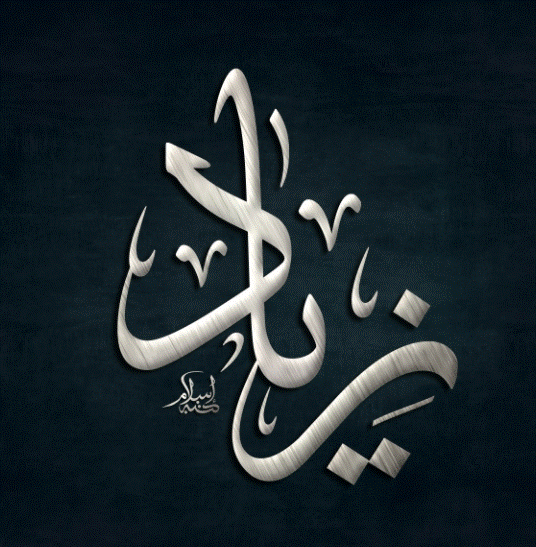 زخرفة إسم زِيَاد بالانجليزي ببجي