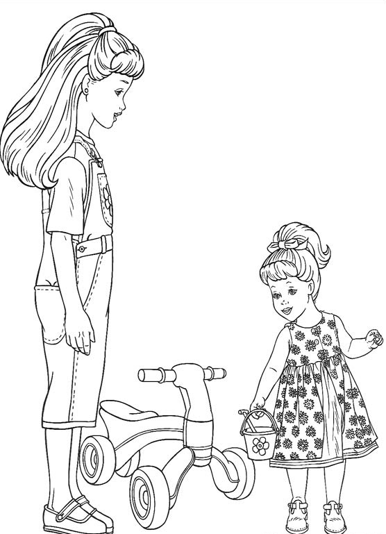 رسومات تلوين للبنات للطباعة 6