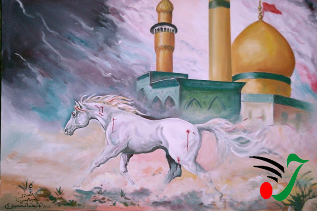 رسم عن عاشوراء بالرصاص 6