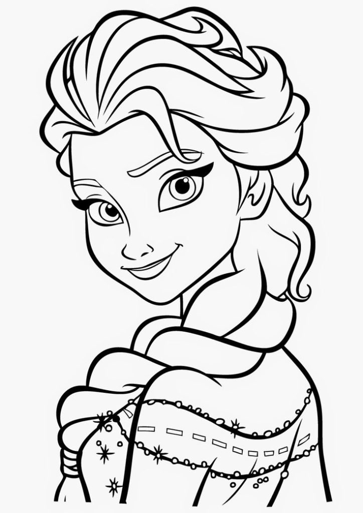 رسومات للتلوين للبنات 1