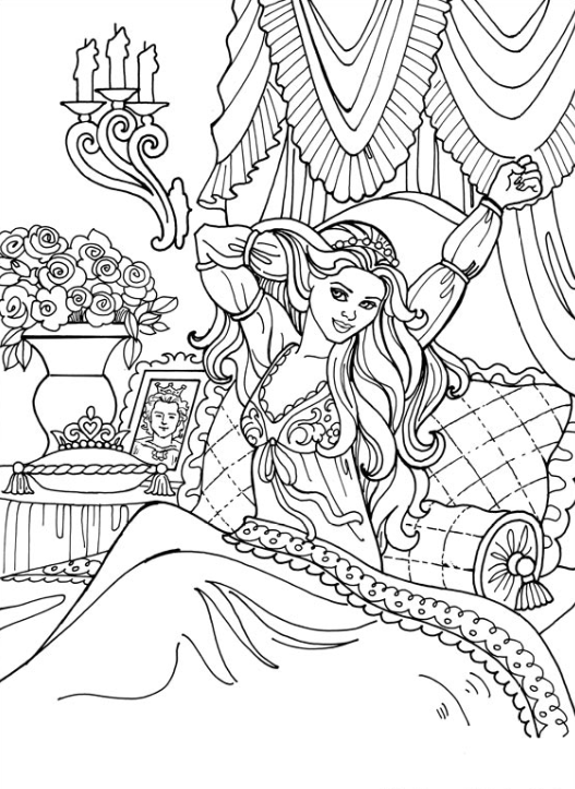 رسومات تلوين برنسس 1