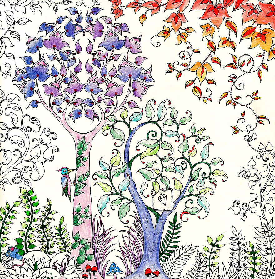 رسومات تلوين للكبار ملونة 4