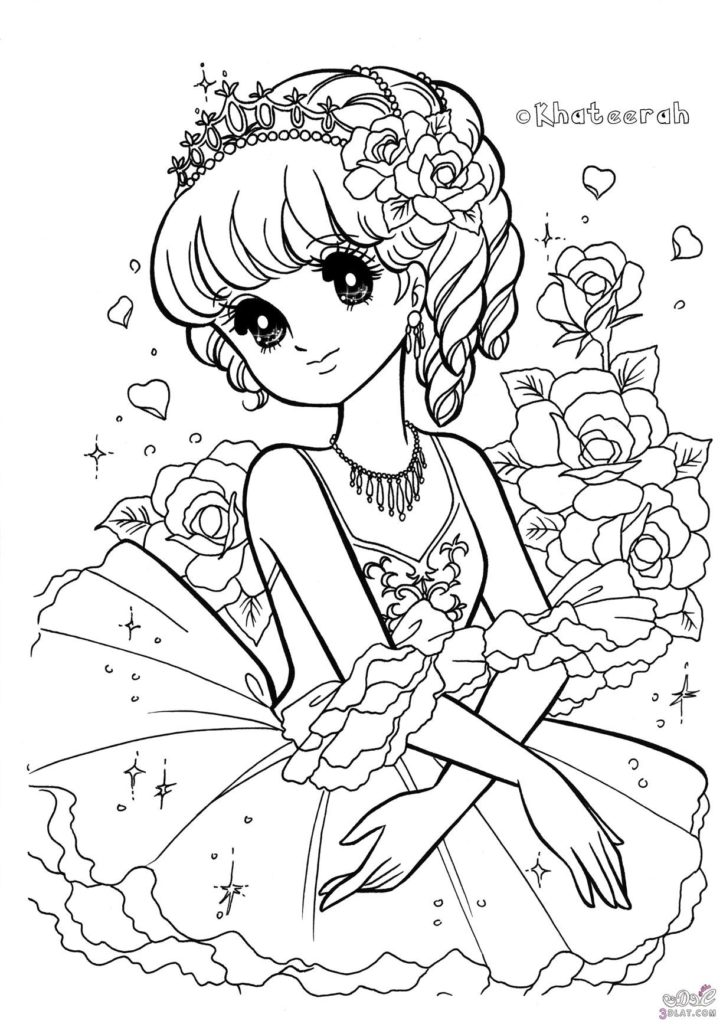 رسومات للتلوين للبنات 3