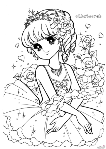 رسومات تلوين للبنات 1