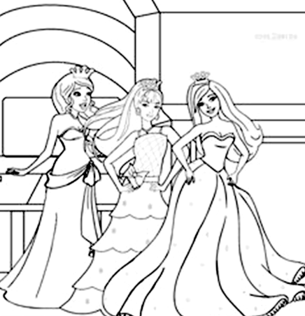 رسومات تلوين للبنات للطباعة 3